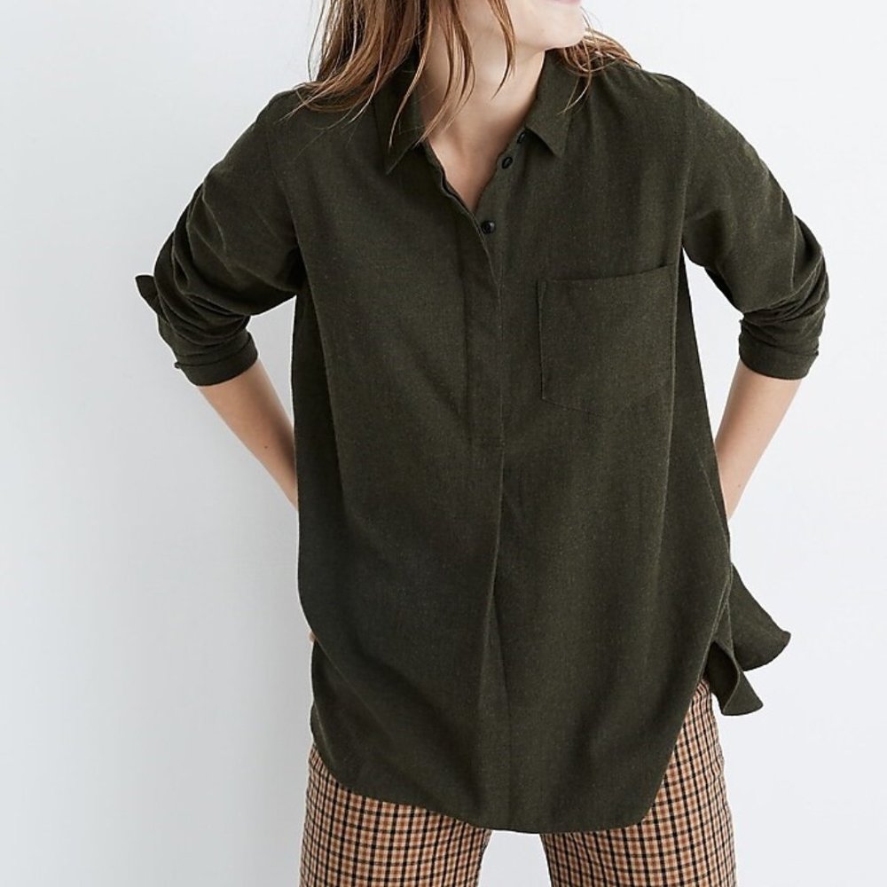 Flannel Classic Ex-Boyfriend Button-Back Shirt